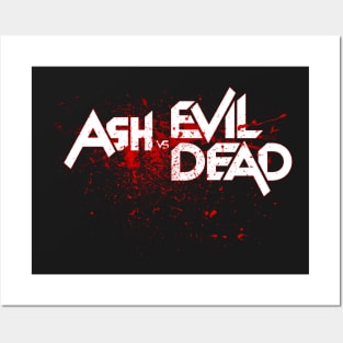 Ash vs Evil Dead --- splatter title Posters and Art